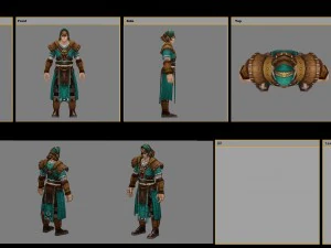 cloth set - male 03 3D Model