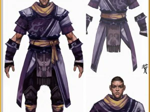 cloth set - male 05 3D Model