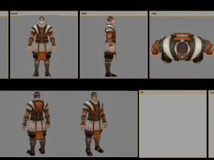 cloth set - male 06 3D Model