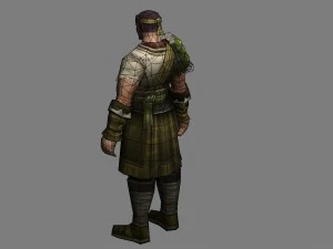 cloth set - men 09 3D Model