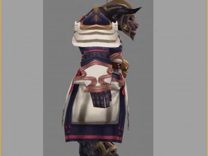 cloth set - cow devil 3D Model