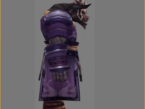 cloth set - cow demon 02 3D Model