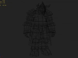 cloth set - cow demon 02 3D Model