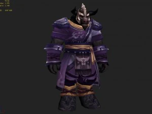 cloth set - cow demon 02 3D Model