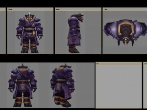 cloth set - cow demon 02 3D Model