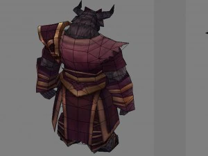 cloth set - cow magic 03 3D Model