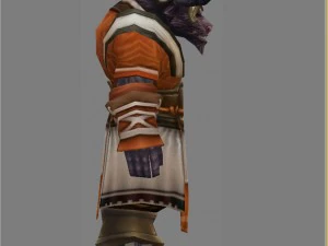 cloth set - cow magic 04 3D Model