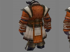 cloth set - cow magic 04 3D Model