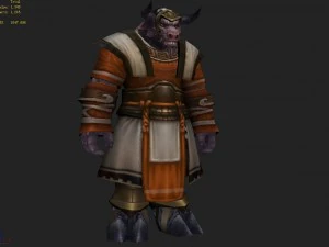 cloth set - cow magic 04 3D Model