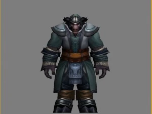 cloth set - cow magic 07 3D Model