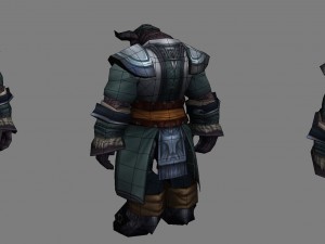cloth set - cow magic 07 3D 모델