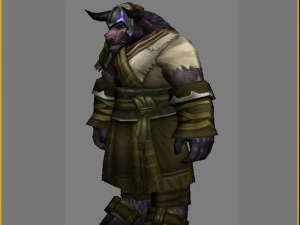 cloth set - cow magic 08 3D Model