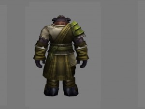 cloth set - cow magic 08 Model 3D