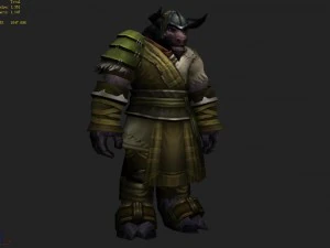 cloth set - cow magic 08 3D Model