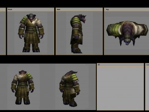 cloth set - cow magic 08 Model 3D