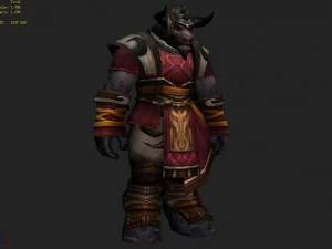 cloth set - cow magic 09 3D Model
