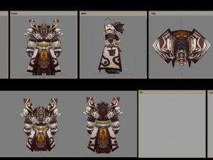 cloth set - cow magic 11 3D Model