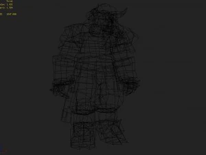 cloth set - cow devil 12 3D Model