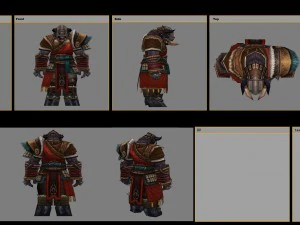 cloth set - cow devil 12 3D Model