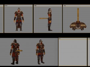 armor set - monkey 03 Modèle 3D