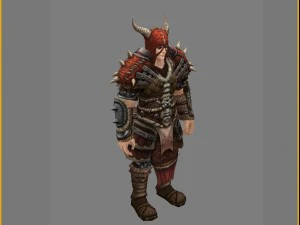 armor suit - male 02 3D Model