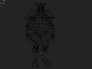 armor suit - male 02 3D Model