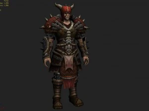 armor suit - male 02 3D Model