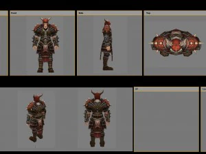armor suit - male 02 3D Model