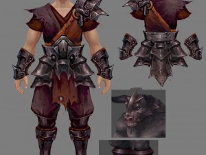 armor suit - male 04 3D Model