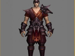 armor suit - male 04 3D Model