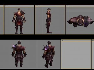 armor suit - male 04 3D Model