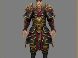 armor suit - men 07 3D Model
