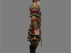 armor suit - men 07 Model 3D