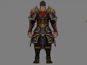 armor suit - men 07 Model 3D