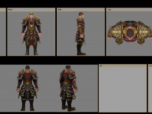 armor suit - men 07 Model 3D
