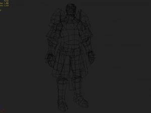 armor suit - men 09 3D Model