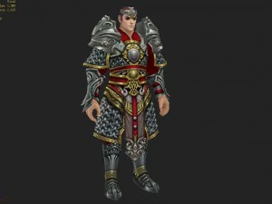 armor suit - men 09 3D Model