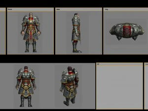 armor suit - men 09 3D Model