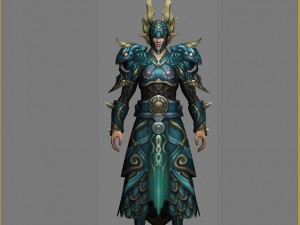 armor suit - men 11 3D Model
