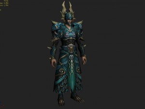armor suit - men 11 3D Model