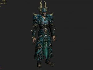 armor suit - men 11 3D Model