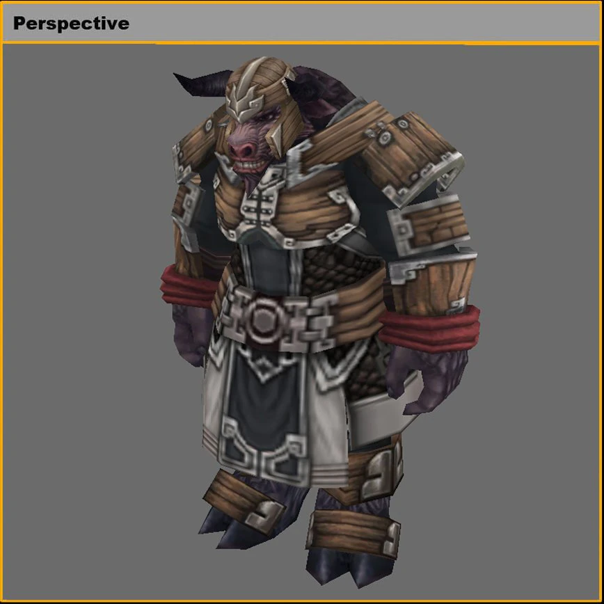 armor set - cowman 01 3D Model .c4d .max .obj .3ds .fbx .stl .blend 