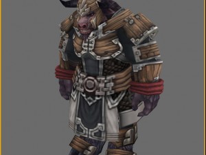 armor set - cowman 01 3D 모델