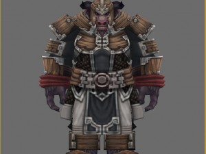 armor set - cowman 01 3D Model