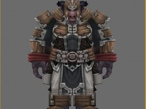 armor set - cowman 01 3D Model