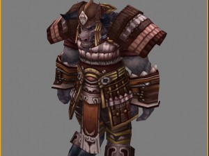 armor set - cowman 02 3D मॉडल