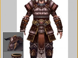 armor set - cowman 02 Modello 3D