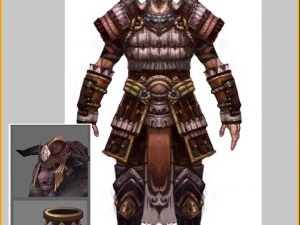 armor set - cowman 02 3D Model