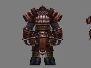 armor set - cowman 02 3D Model