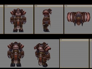armor set - cowman 02 Modello 3D